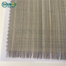 OEKO Good quality horse tail woven interlining hair interlining canvas fabric and fabric for suits and jackets